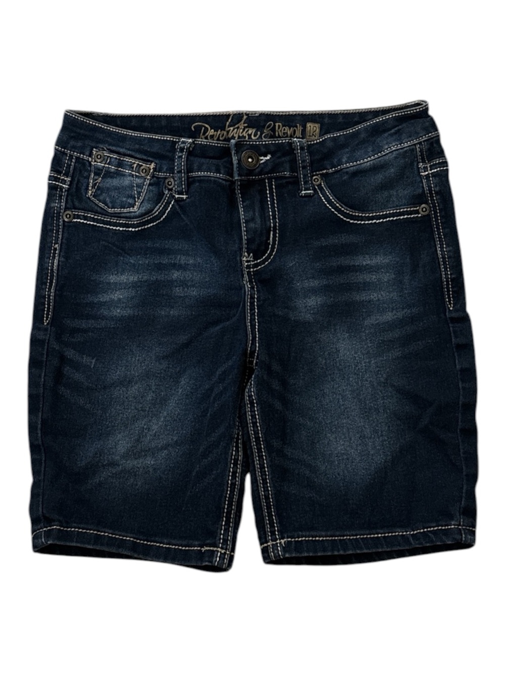 Girls Revolution by Revolt Stretch Denim Jean Shorts 12